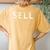 Oakland Sell For Women's Oversized Comfort T-Shirt Back Print Mustard