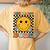 One Happy Dude Retro Groovy 1St Birthday Family Matching Women's Oversized Comfort T-Shirt Back Print Mustard