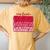 One Loved Grandma Valentines Day Grandmother Women's Oversized Comfort T-Shirt Back Print Mustard