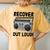 Recover Out Loud Vintage Style Tape Recorder Women's Oversized Comfort T-Shirt Back Print Mustard
