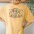 Retro Lactation Consultant Flowers Counselor Educator Women Women's Oversized Comfort T-Shirt Back Print Mustard
