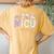 Retro Nicu Nurse Dinosaur Neonatal Intensive Care Unit Women's Oversized Comfort T-Shirt Back Print Mustard