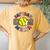 Retro Softball Mama Softball Sports Mom Travel Ball Women's Oversized Comfort T-Shirt Back Print Mustard