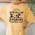 Schools Out Forever Retirement 2024 Teacher Summer Women's Oversized Comfort T-Shirt Back Print Mustard