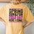 Spring Sun And Fun Quote For Teacher Field Day Pink Women's Oversized Comfort T-Shirt Back Print Mustard