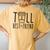 Tall Best Friend Bff Matching Outfit Two Bestie Coffee Women's Oversized Comfort T-Shirt Back Print Mustard