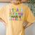 I Teach Minds Of All Kinds Teacher St Patrick's Day Women's Oversized Comfort T-Shirt Back Print Mustard