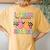 I Teach The Sweetest Bunnies Teacher Easter Day Women's Oversized Comfort T-Shirt Back Print Mustard