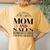 I Have Two Titles Mom And Sales Representative Mother's Day Women's Oversized Comfort T-Shirt Back Print Mustard