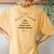 Uplifting Positive Message 'Travel Is Fatal To Prejudice' Women's Oversized Comfort T-Shirt Back Print Mustard