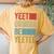 Youth Vintage Present Boys Girls Retro Yeet Or Be Yeeted Child Women's Oversized Comfort T-Shirt Back Print Mustard