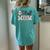 Ball Mom Leopard Tball Mom Mother's Day Women's Oversized Comfort T-Shirt Back Print Chalky Mint