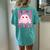 Eleven Is A Vibe Birthday 11 Year Old Girls 11Th Birthday Women's Oversized Comfort T-Shirt Back Print Chalky Mint