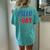 Field Day Red White And Blue Student Teacher Women's Oversized Comfort T-Shirt Back Print Chalky Mint