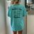 Our First Together Matching Retro Vintage Women's Oversized Comfort T-Shirt Back Print Chalky Mint