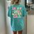 Groovy In My Big Sister Era Women's Oversized Comfort T-Shirt Back Print Chalky Mint