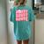 Howdy Southern Western Girl Country Rodeo Pink Cowgirl Women Women's Oversized Comfort T-Shirt Back Print Chalky Mint