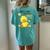 Just A Girl Who Loves Ducks Women's Oversized Comfort T-Shirt Back Print Chalky Mint