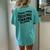 Leave Them Broadway Chairs Alone Vintage Groovy Wavy Style Women's Oversized Comfort T-Shirt Back Print Chalky Mint