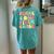 Peace Out Fifth Grade Groovy 5Th Grade Last Day Of School Women's Oversized Comfort T-Shirt Back Print Chalky Mint