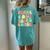 Peace Out Third Grade Groovy 3Rd Grade Last Day Of School Women's Oversized Comfort T-Shirt Back Print Chalky Mint