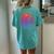 Tanned And Tipsy Beach Summer Vacation Tie Dye Women Women's Oversized Comfort T-Shirt Back Print Chalky Mint