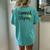 Tanned And Tipsy Summer Party Saying Humor Women's Oversized Comfort T-Shirt Back Print Chalky Mint