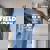 Field Day Kindergarten K Purple 2024 Boy Girl Teacher Women's Oversized Comfort T-Shirt Back Print Blue Jean