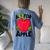 A Is For Apple Kindergarten Preschool Teacher Appreciation Women's Oversized Comfort T-Shirt Back Print Moss