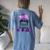 Fibromyalgia Awareness Messy Bun Women Women's Oversized Comfort T-Shirt Back Print Moss