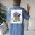 Flowers Lilac Floral Bouquet Essence Of Life Colored Vintage Women's Oversized Comfort T-Shirt Back Print Moss