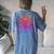 Tanned And Tipsy Beach Summer Vacation Tie Dye Women Women's Oversized Comfort T-Shirt Back Print Moss