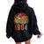 40 Years Old Sloth Lover Vintage 1984 40Th Birthday Women Oversized Hoodie Back Print Black