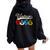 46Th Birthday Guitar Pick Retro Vintage 1978 Women Oversized Hoodie Back Print Black