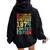 50Th Birthday 50 Years Old For Vintage 1974 Women Oversized Hoodie Back Print Black