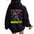 5Th Grade Nailed It Dabbing Girl 5Th Grade Graduation Women Oversized Hoodie Back Print Black