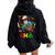 African American Nurse Black History Month Pride Black Women Women Oversized Hoodie Back Print Black