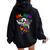 Ah Lgbt Gay Pride Jesus Rainbow Flag Women Oversized Hoodie Back Print Black