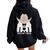 This Ain’T Texas Cowgirl Queen Bee Silhouette Texas Holdem Women Oversized Hoodie Back Print Black