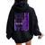 Alzheimers Awareness Faith Hope Love Purple American Us Flag Women Oversized Hoodie Back Print Black