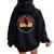 American Freedom 1776 Whiskey And Guns Women Oversized Hoodie Back Print Black