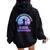 Archery Girl Never Underestimate A Girl With A Bow Hunting Women Oversized Hoodie Back Print Black