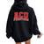 Arizona Christian University Firestorm 04 Women Oversized Hoodie Back Print Black