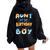 Aunt Of The Birthday Boy Dog Family Party Women Oversized Hoodie Back Print Black