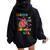 Baby Melon Brother Of The Birthday Girl Watermelon Family Women Oversized Hoodie Back Print Black