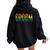 Bachelor Party Gay Pride Rainbow Groom Women Oversized Hoodie Back Print Black