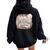 Baseball Grandma From Grandson Leopard Softball Mother's Day Women Oversized Hoodie Back Print Black