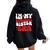 In My Baseball Sister Era Groovy Baseball Sister Women Oversized Hoodie Back Print Black