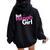 Bat Mitzvah Girl Jewish Girl Bat Mitzvah Women Oversized Hoodie Back Print Black