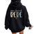 Bebe One Loved Bebe Mother's Day Women Oversized Hoodie Back Print Black